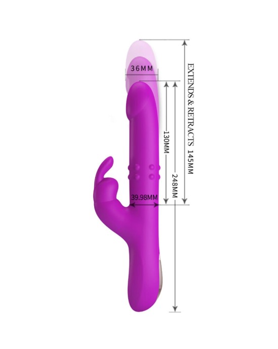 Pretty Love Flirtation PRETTY LOVE - REESE ROTATING VIBRATOR violets