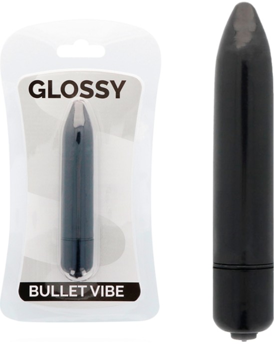 Glossy Stimulējošs vibrators melns