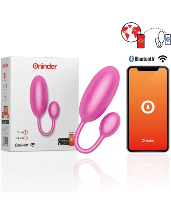 Oninder TOKYO VIBRATING EGG rozā 7.5 X 3.2 CM FREE APP