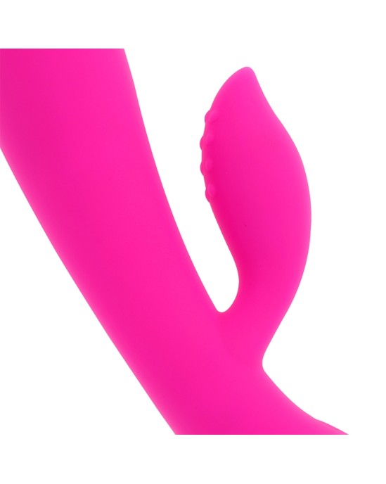 OHMAMA - Uzlādējams vibrators ar klitora stimulātoru 10 VIBRĀCIJAS REŽĪMI 19 CM