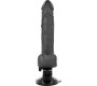 Basecock REALISTIC VIBRATOR REMOTE CONTROL BLACK WITH TESTICLES 19.5CM