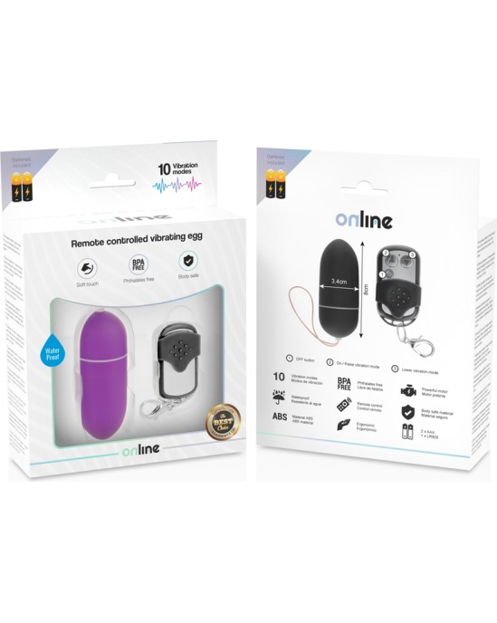 Online REMOTE CONTROL VIBRATING EGG L LILAC