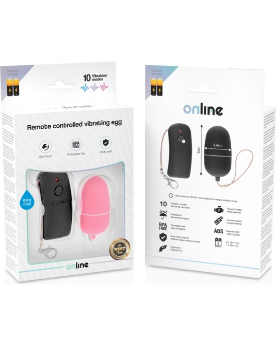 Online VIBRATING EGG WITH PINK REMOTE CONTROL