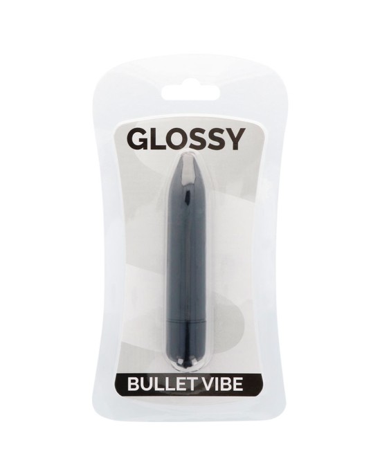 Glossy Stimulējošs vibrators melns