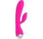 OHMAMA - Uzlādējams vibrators ar klitora stimulātoru 10 VIBRĀCIJAS REŽĪMI 19 CM