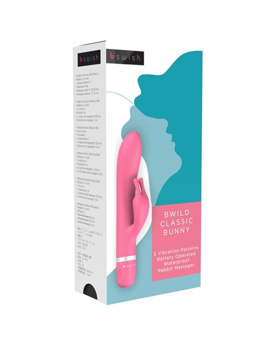 B Swish MASSAGER BWILD CLASSIC BUNNY - RASPBERRY