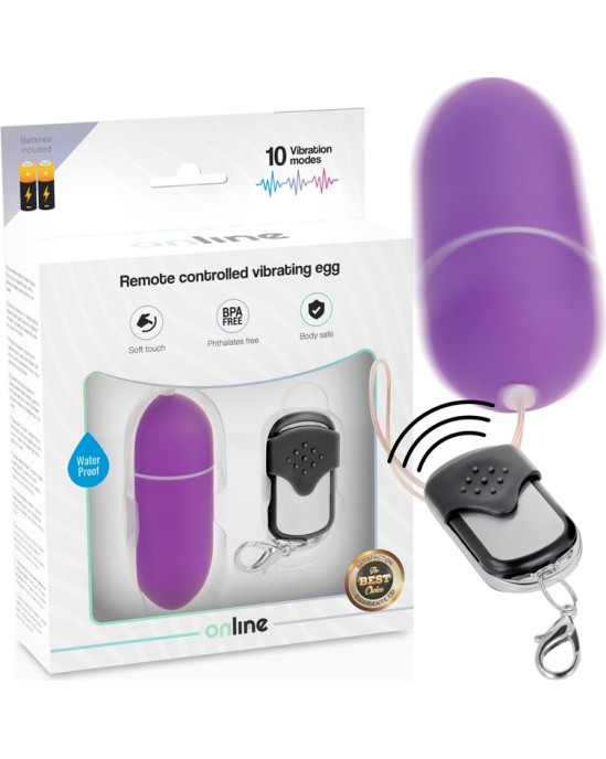 Online REMOTE CONTROL VIBRATING EGG L LILAC