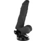 Basecock Reālistisks vibrators ar pulti melns 21 CM