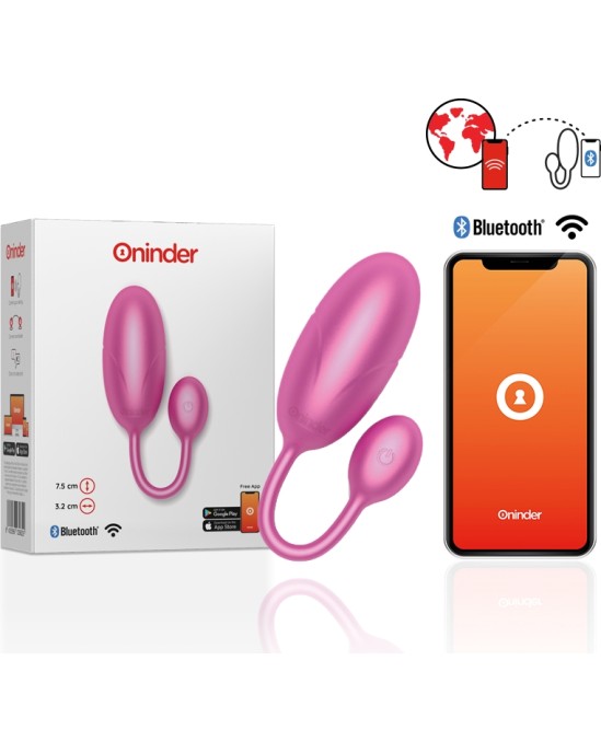 Oninder TOKYO VIBRATING EGG rozā 7.5 X 3.2 CM FREE APP