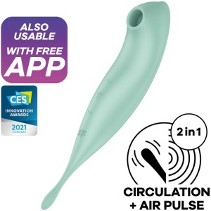 Satisfyer Stimulējošs vibrators — zaļš