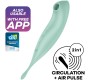 Satisfyer Stimulējošs vibrators — zaļš