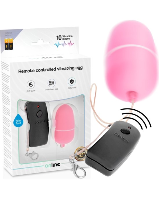 Online VIBRATING EGG WITH PINK REMOTE CONTROL