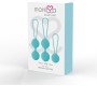 Moressa Silikona vaginālās bumbiņas komplekts tirkīza