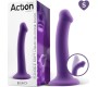 Action Bouncy Liquid Silicone Dildo Hiper Flexible 6.5 - 16.5 cm Size S Purple