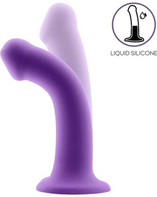 Action Bouncy Liquid Silicone Dildo Hiper Flexible 6.5 - 16.5 cm Size S Purple