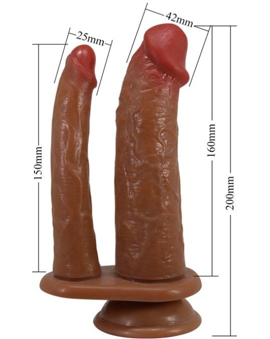 Prettylove Goran Realistic Double Dildo