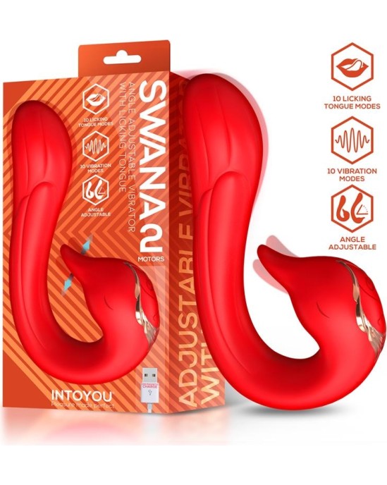 Intoyou Swana Vibrator Licking Tongue with Angle Adjustable