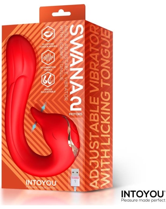 Intoyou Swana Vibrator Licking Tongue with Angle Adjustable