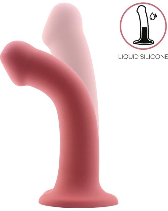 Action Bouncy Liquid Silicone Dildo Hiper Flexible 7 - 18 cm Size M Burgundy