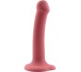 Action Bouncy Liquid Silicone Dildo Hiper Flexible 7 - 18 cm Size M Burgundy