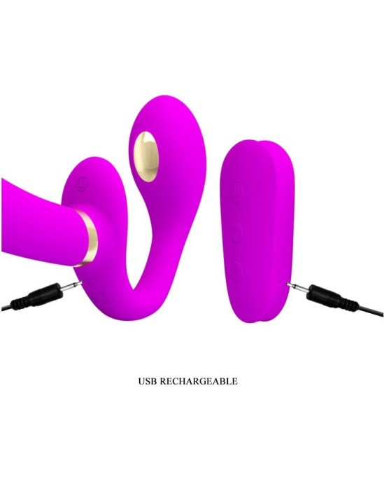Prettylove Thunderbird Couples Vibe Strapless with Remote Control