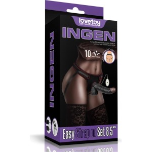 Lovetoy Adjustable Strap on with Dildo 8.5 10 Functions