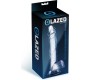Glazed Realistic Dildo with Testicles Crystal Material 18 cm