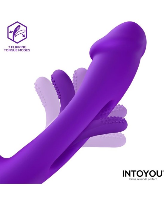 Intoyou Siter 2.0 Flapping Tongue with Hitting Ball Vibrator with Caps