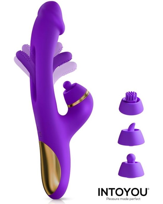 Intoyou Siter 2.0 Flapping Tongue with Hitting Ball Vibrator with Caps