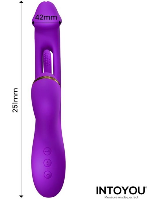 Intoyou Siter 2.0 Flapping Tongue with Hitting Ball Vibrator with Caps