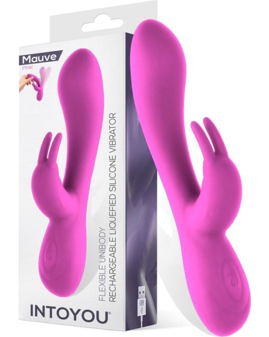 Intoyou Mauve Unibody Liquefied Silicone Vibe USB Pink
