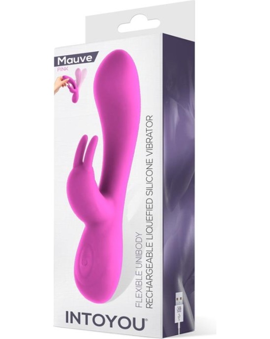 Intoyou Mauve Unibody Liquefied Silicone Vibe USB Pink