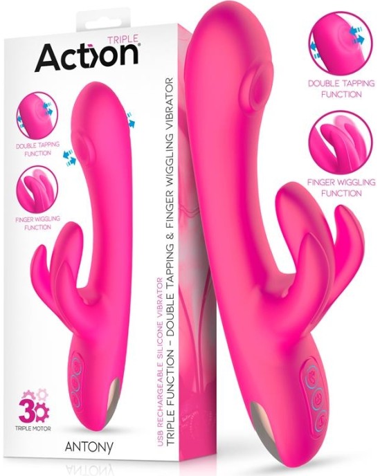 Action Antony Double Tapping and Finger Wiggling Vibe