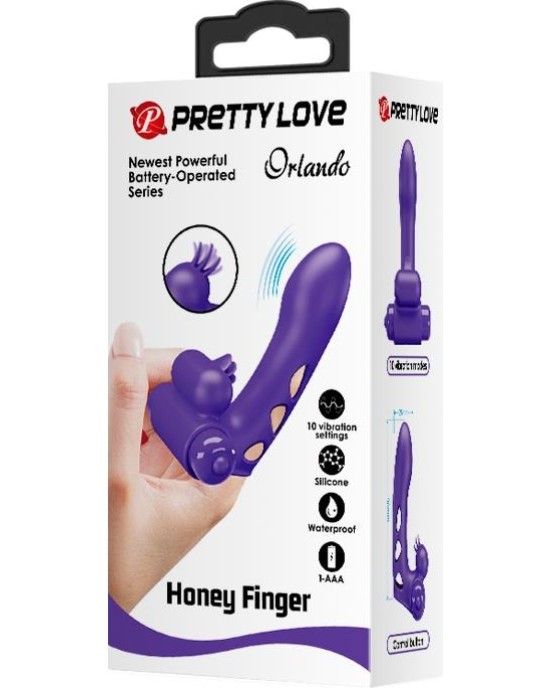 Prettylove Orlando Finger Sleeve with Vibration