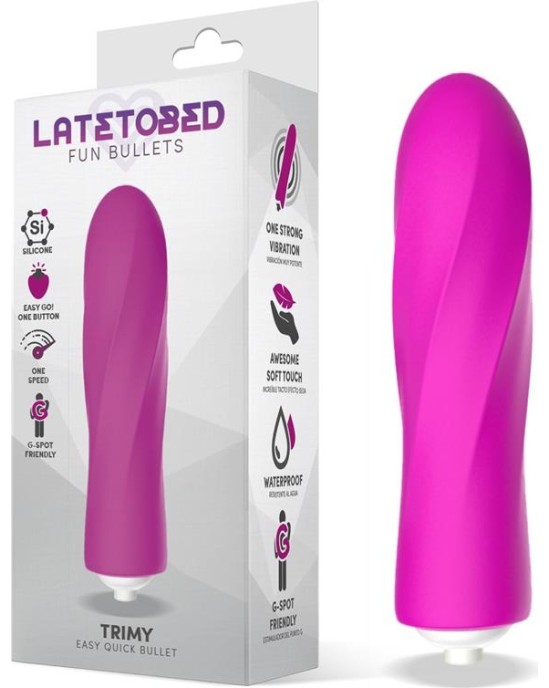 Latetobed Trimy Easy Quick Vibrating Bullet Silicone Pink