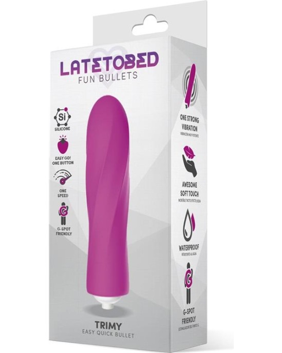 Latetobed Trimy Easy Quick Vibrating Bullet Silicone Pink