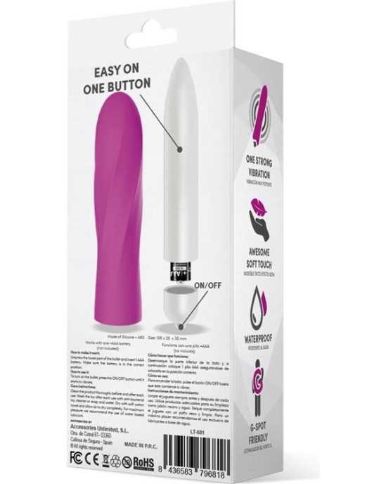 Latetobed Trimy Easy Quick Vibrating Bullet Silicone Pink