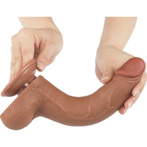 Lovetoy Dildo Sliding Skin 8.5 Brown