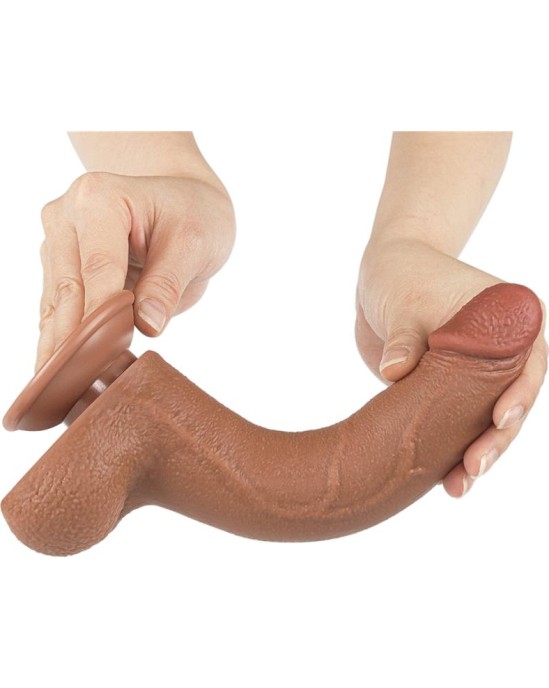 Lovetoy Dildo Sliding Skin 8.5 Brown