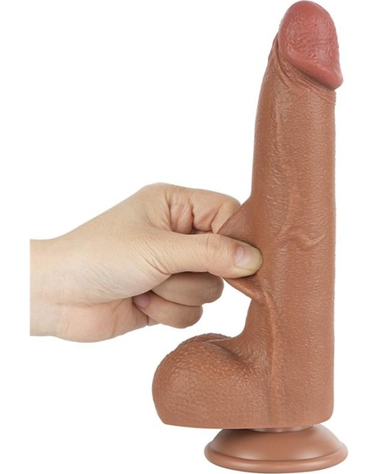 Lovetoy Dildo Sliding Skin 8.5 Brown