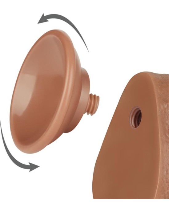 Lovetoy Dildo Sliding Skin 8.5 Brown