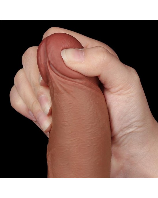 Lovetoy Dildo Sliding Skin 8.5 Brown