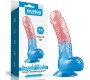 Lovetoy Dildo Dazzle Studs 8 Pink and Blue