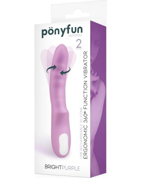 Intoyou Brightpurple Vibe y Rotator Double Motor 360? USB Silicone
