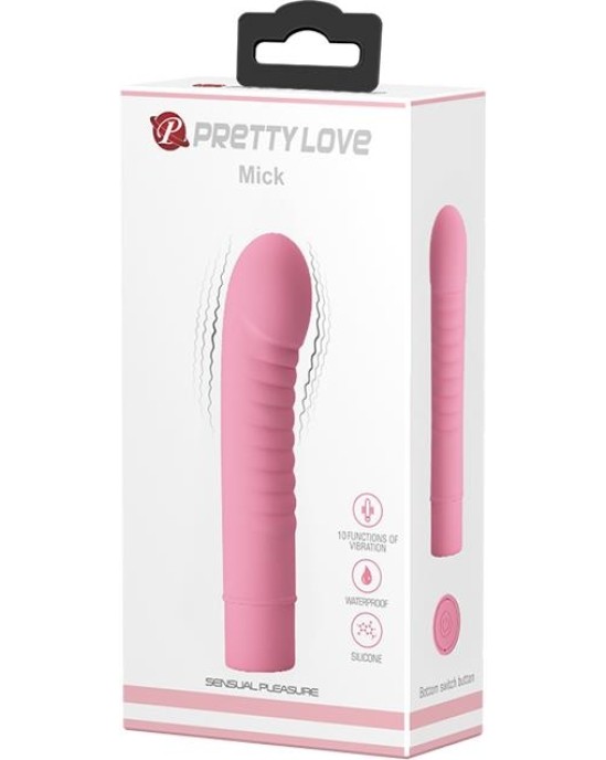 Prettylove Stimulator Mick Silicone Pink