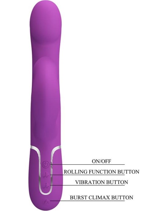 Prettylove Zalin Vibe with Rotative Balls and Tickling