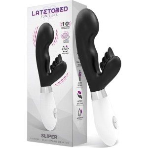 Latetobed Sliper Rabbit Vibe Silicone Black