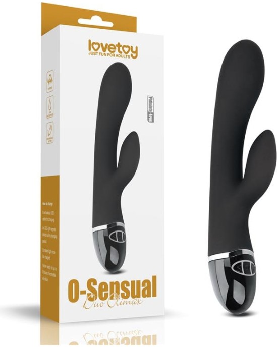 Lovetoy Vibe O-Sensual Clit Duo Climax Black