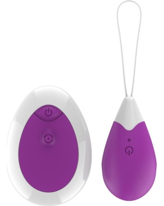 A-Gusto Vibrating Egg with Remote Control USB Purple