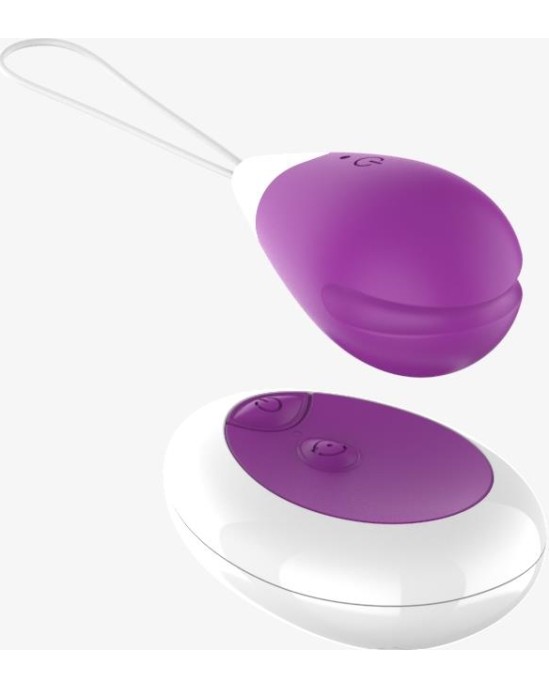 A-Gusto Vibrating Egg with Remote Control USB Purple